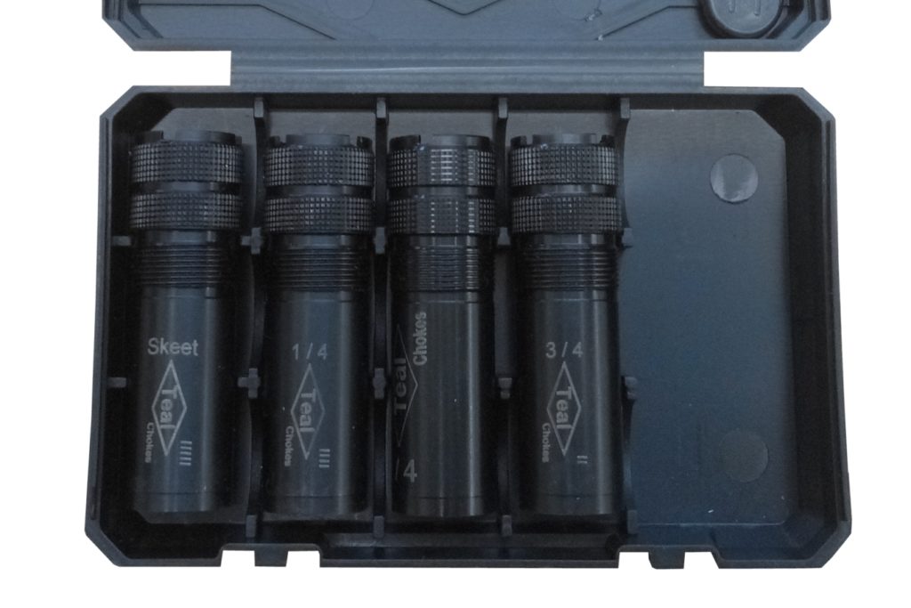 4 x Optima Plus Extended Choke Kit, 12g Includes Case & Key Teal Chokes