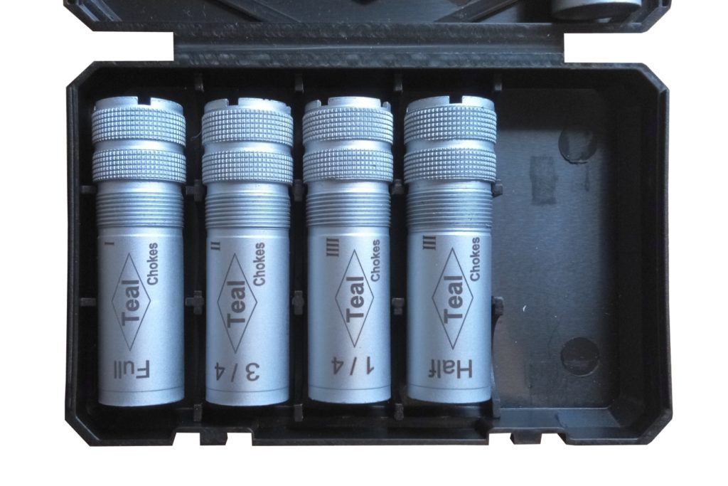 4 x 20g Extended Mobil Choke Kit, Incudes Case & Choke Key Teal Chokes